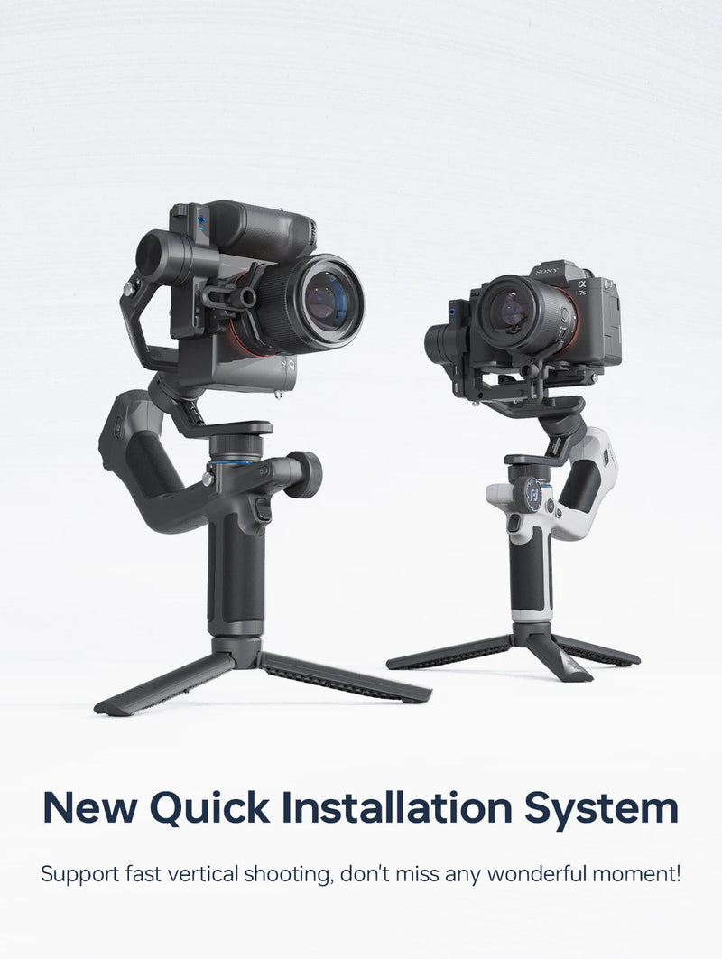 Gimbal Profissional SCORP Mini 2 FeiyuTech - Estabilizador 3 Eixos para Câmeras DSRL Câmeras de Ação e Smartphones - com Rastreamento IA
