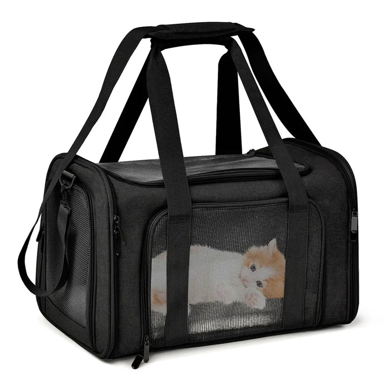 Bolsa de Transporte para Cães Gatos Pets - Aprovada para Viagens de Avião Confortável e Prática