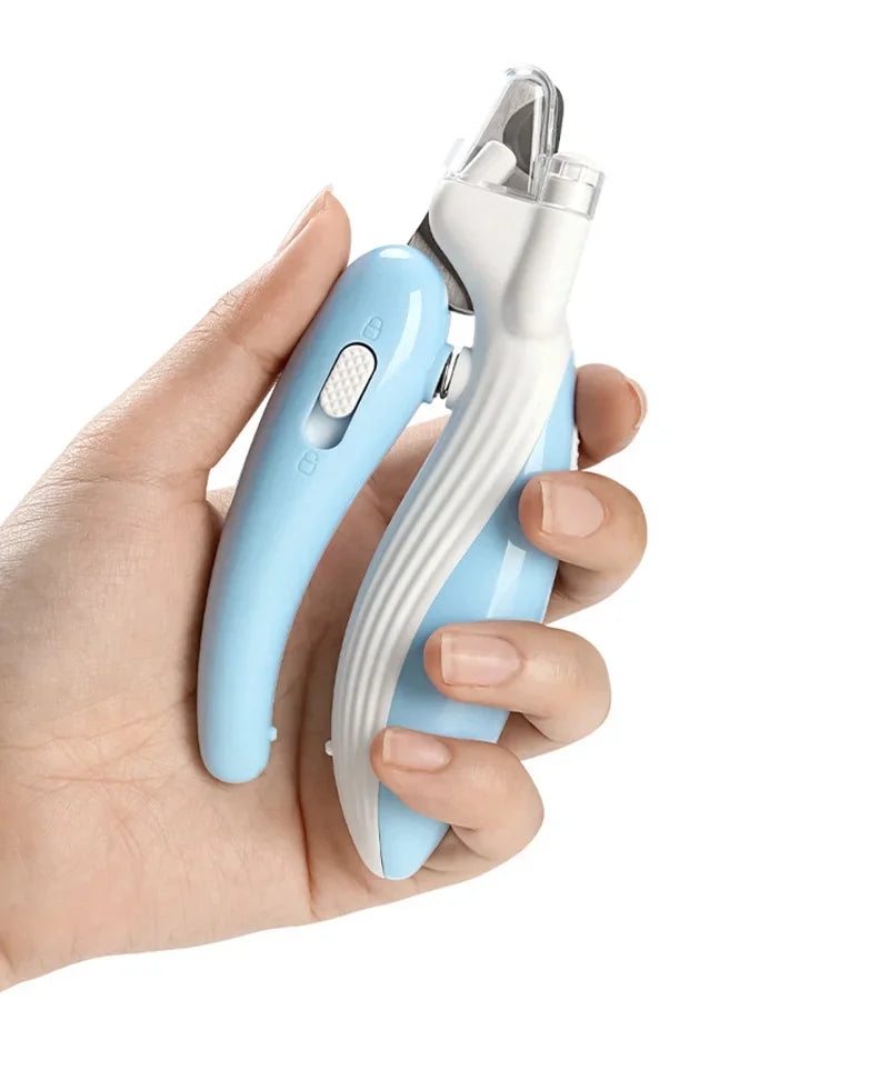 Alicate Profissional para Aparar Unhas de Pet com LED - Cortador para Aparar Garras de Cães Gatos Pequenos Animais