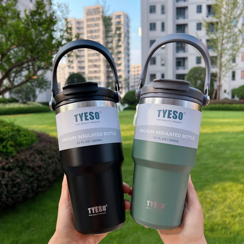 Copo Garrafa Térmica Tumbler Tyeso 1200ml com Alça - de Aço Inox com Isolamento Térmico a Vácuo