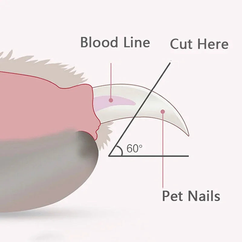 Alicate Profissional para Aparar Unhas de Pet com LED - Cortador para Aparar Garras de Cães Gatos Pequenos Animais