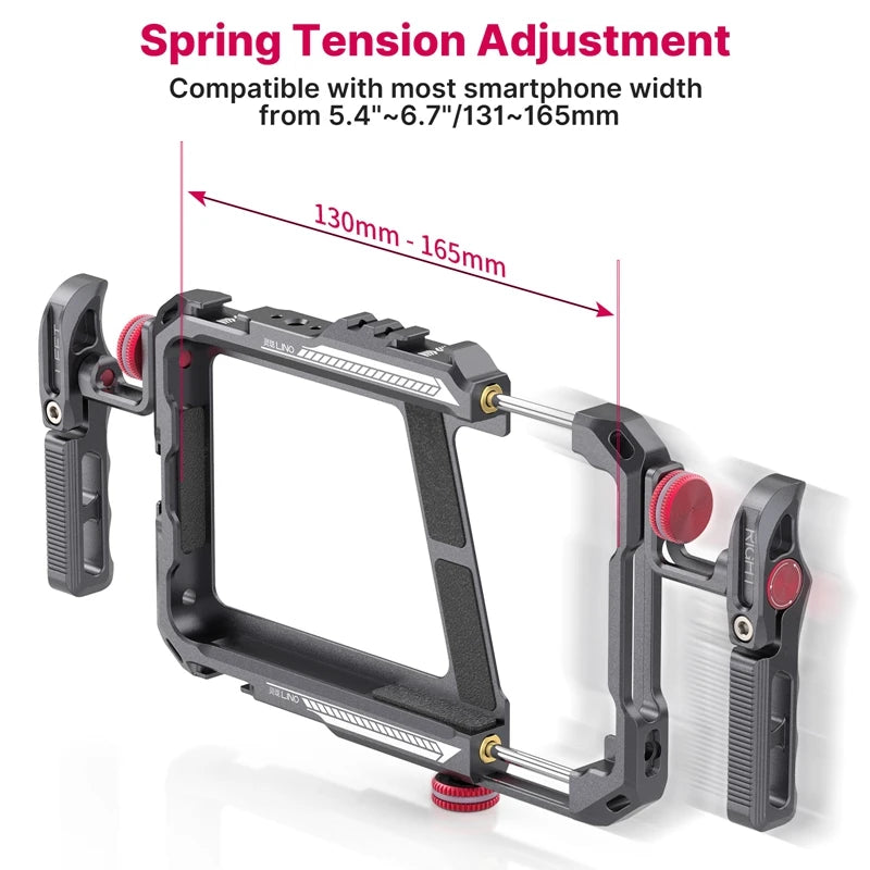 Case Gaiola Ulanzi Lino para Gravação em Smartphone Celular – Case Protetora com Suporte Lateral