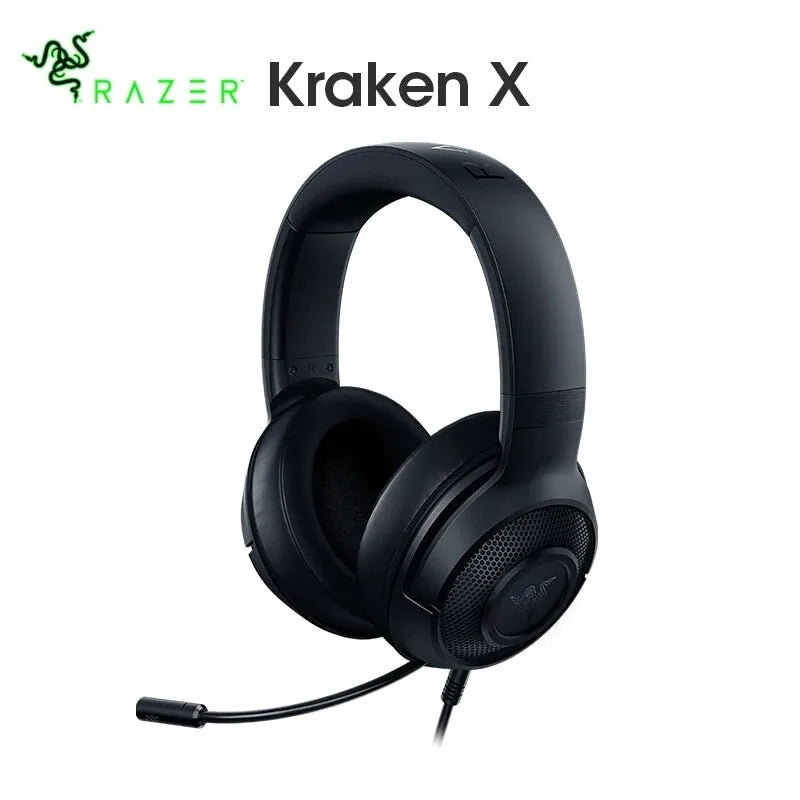 Fone de Ouvido Razer Kraken X - Headset com Som Surround 7.1, Microfone Cardióide Flexível, Drivers de 40mm