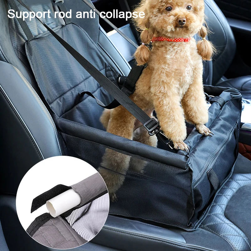 Cesta Assento de Transporte para Pets Cães no Carro - Cesta Estável para Viagem Assento Pet