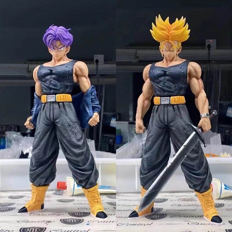 Boneco Dragon Ball Z Trunks Super Saiyan - Figura de Ação Colecionável Anime - Brinquedo de Anime