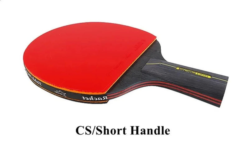 Conjunto Raquetes de Tênis de Mesa Profissional RAOVTE 5/6 Estrelas - Raquetes de Ping Pong com Borracha Pimples-in Lâmina Premium