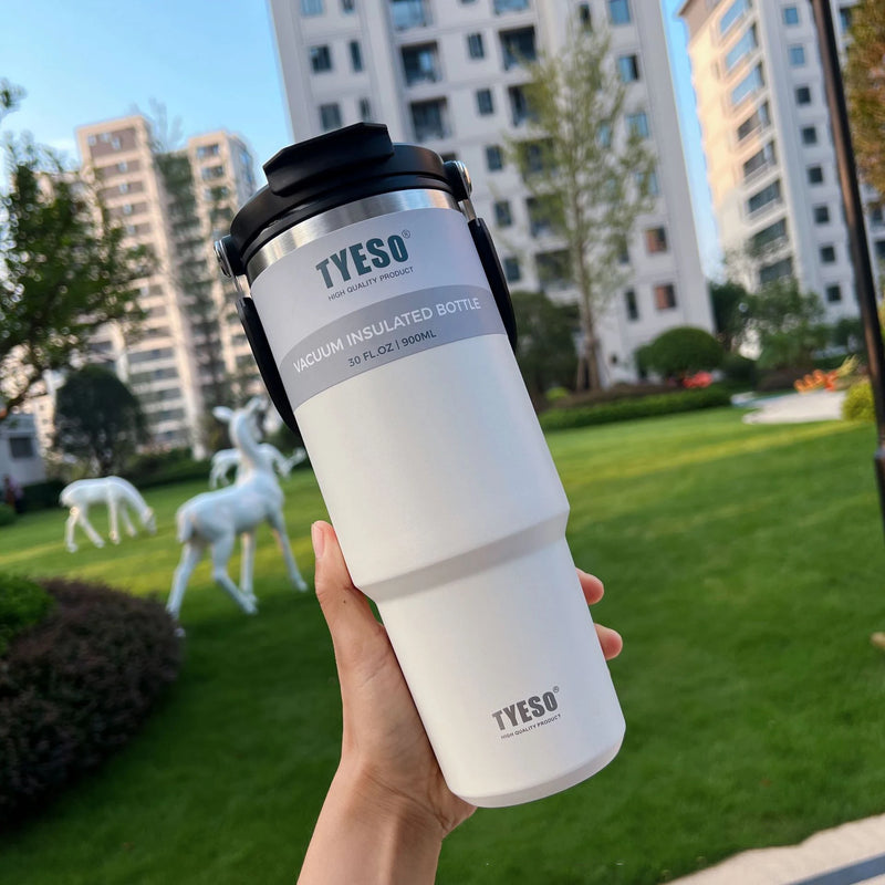 Copo Garrafa Térmica Tumbler Tyeso 1200ml com Alça - de Aço Inox com Isolamento Térmico a Vácuo