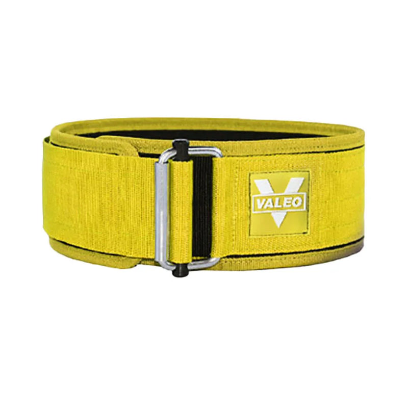 Cinto de Levantamento de Peso VALEO Profissional - Velcro Ajustável Suporte Lombar Duplo - para Treino de Força Musculação Crossfit