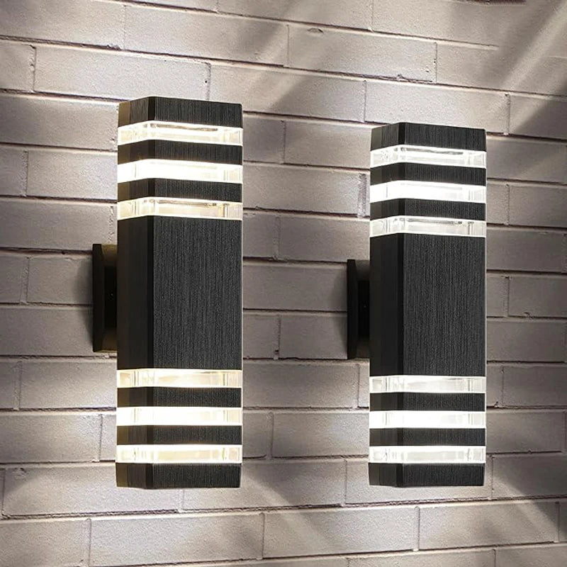 Luminária de Parede Moderna LED para Área Externa – IP65 à Prova d'Água Ideal para Varanda Porta da Frente e Jardim