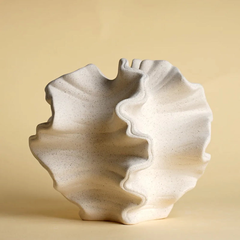 Vaso de Cerâmica Estilo Coral Marinho – Estilo Nórdico para Decoração de Mesa de Centro Sala de Estar