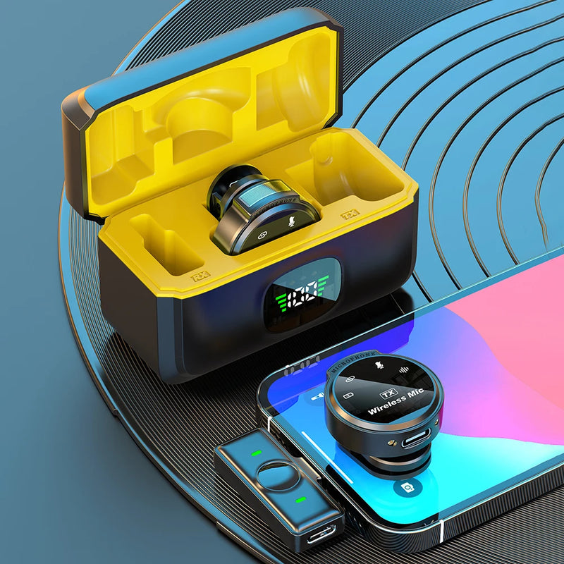 Microfone Lapela Inteligente Sem Fio Xiaomi J6 – Ideal para Vlogs Lives Youtube Entrevistas