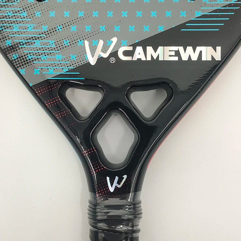 Raquete Beach Tennis WCamewin em Carbono 3K 2024 - Fibra de Carbono Premium Superfície Rugosa