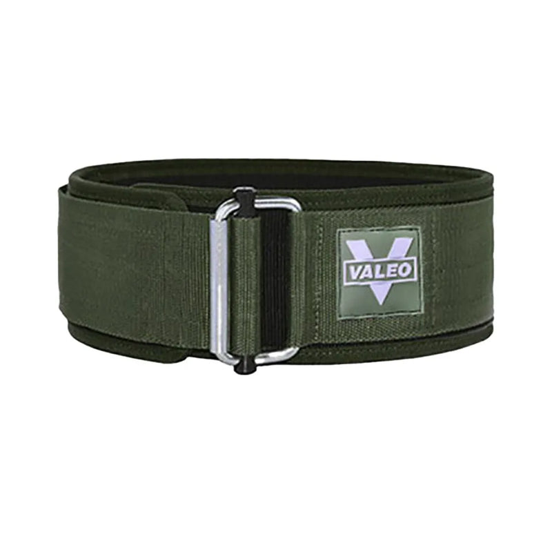 Cinto de Levantamento de Peso VALEO Profissional - Velcro Ajustável Suporte Lombar Duplo - para Treino de Força Musculação Crossfit
