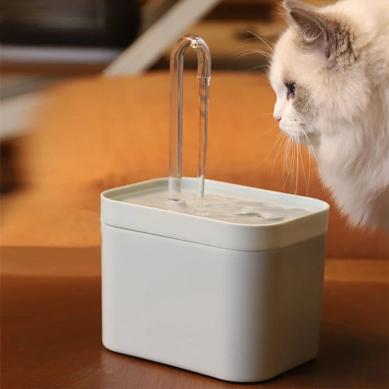 Fonte de Água Silenciosa com Filtro para Gato Cães - Bebedouro Automático para Pets com Sistema Preventivo de Queima da Bomba