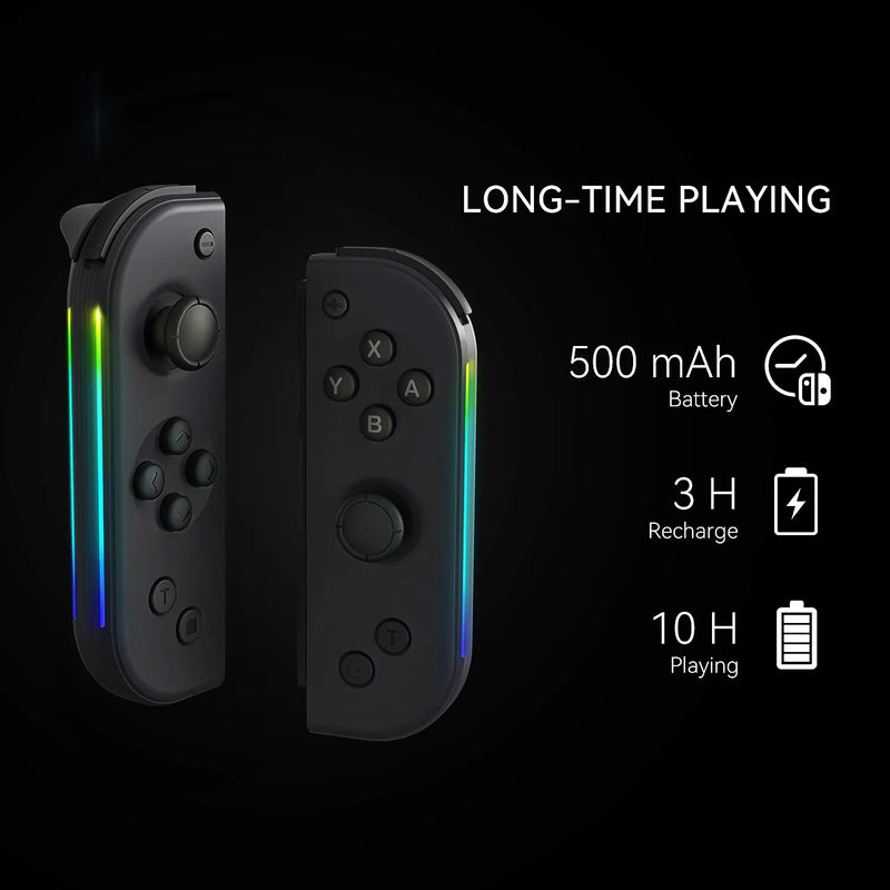 Controle Joy Pad para Switch com LED Lateral - Joycon Nintendo Switch / Lite / OLED