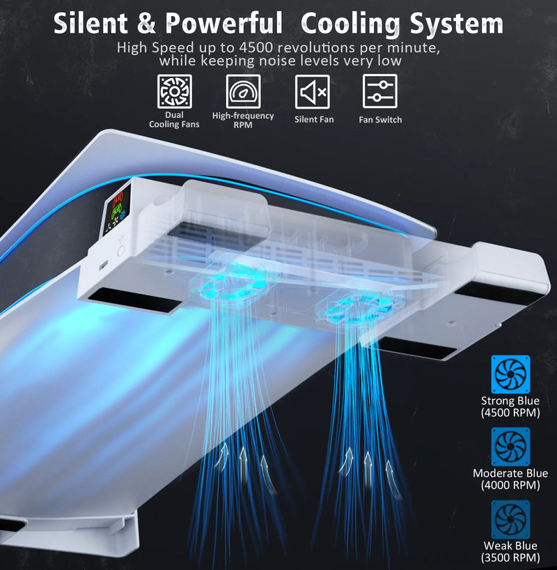 Base de Resfriamento para PlayStation 5 - Cooler Duplo com Suporte para Carregador de Controles PS5