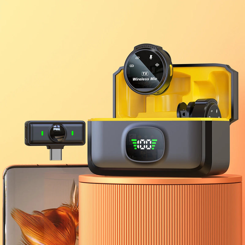Microfone Lapela Inteligente Sem Fio Xiaomi J6 – Ideal para Vlogs Lives Youtube Entrevistas