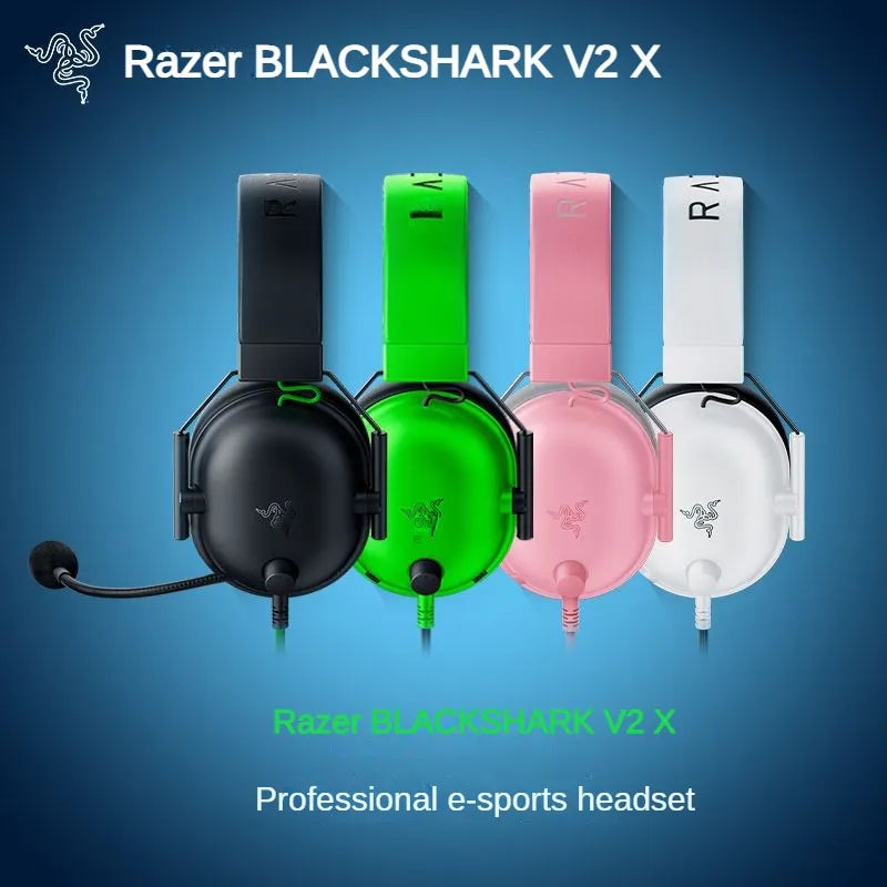 Fone de Ouvido Razer BLACKSHARK V2 X - Headset com Microfone, Som Surround 7.1, com Fio para PC e PS5