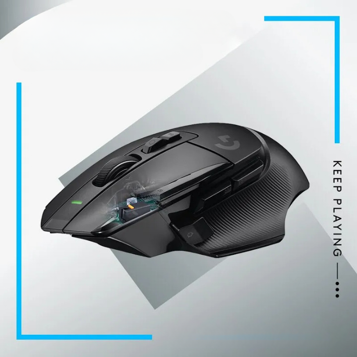 Mouse Gamer Logitech G502 X Edição Advanced - Novo Modelo Híbrido com Motor Micro HERO para Jogos - Sem Fio e Com Fio