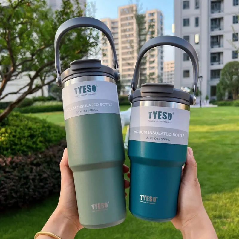Copo Garrafa Térmica Tumbler Tyeso 1200ml com Alça - de Aço Inox com Isolamento Térmico a Vácuo