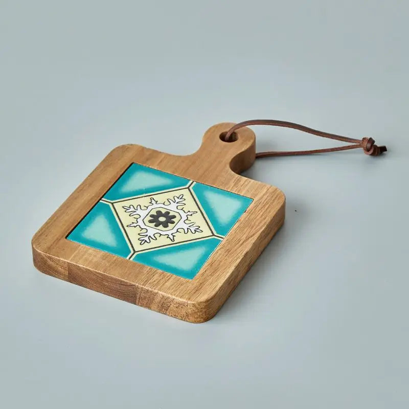 Porta Copos Descanso de Mesa Retrô Artesanal em Madeira - Para Restaurante Festas Sala de Jantar