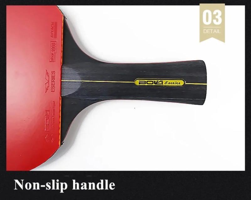 Conjunto Raquetes de Tênis de Mesa Profissional RAOVTE 5/6 Estrelas - Raquetes de Ping Pong com Borracha Pimples-in Lâmina Premium