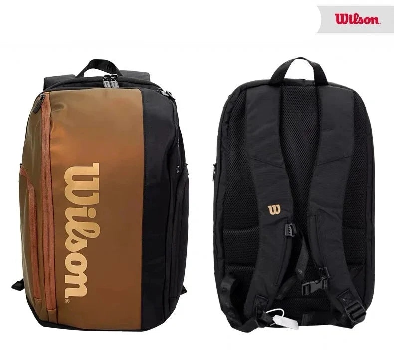 Bolsa Mochila de Tênis Wilson Super Tour PRO Staff V14 – Mochila Grande para Raquetes com Compartimento para Calçados