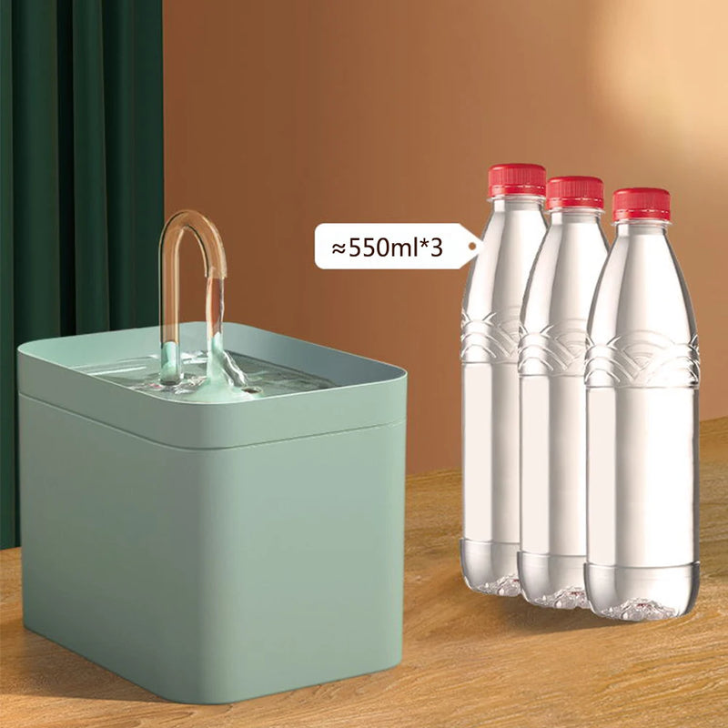 Fonte de Água Silenciosa com Filtro para Gato Cães - Bebedouro Automático para Pets com Sistema Preventivo de Queima da Bomba