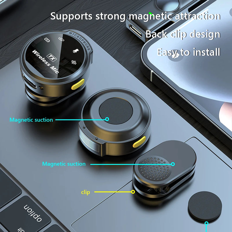 Microfone Lapela Inteligente Sem Fio Xiaomi J6 – Ideal para Vlogs Lives Youtube Entrevistas