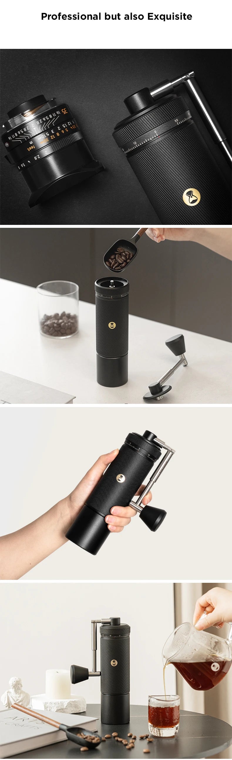 Moedor de Café Manual TIMEMORE CHESTNUT S3 - Profissional com Ajuste Externo de 0,015mm