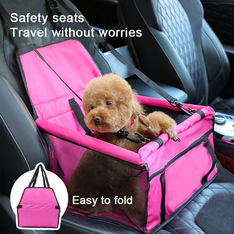 Cesta Assento de Transporte para Pets Cães no Carro - Cesta Estável para Viagem Assento Pet