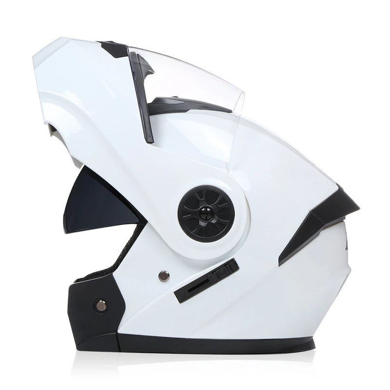 Capacete Moto Completo Visor Lentes Duplas Modular - Capacete BLD PRO para Motoqueiros Motocross TrackDay