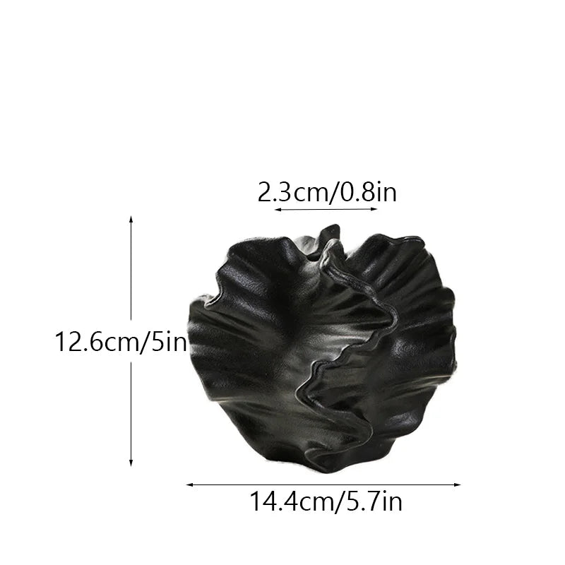 Vaso de Cerâmica Estilo Coral Marinho – Estilo Nórdico para Decoração de Mesa de Centro Sala de Estar