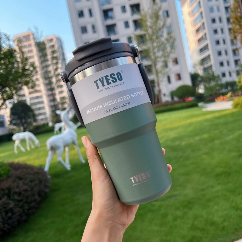 Copo Garrafa Térmica Tumbler Tyeso 1200ml com Alça - de Aço Inox com Isolamento Térmico a Vácuo