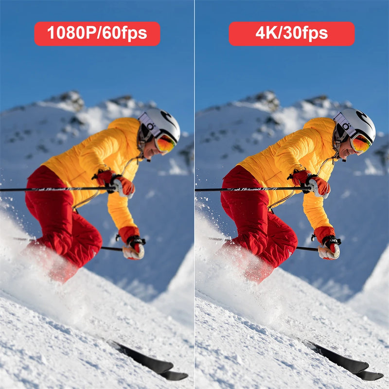 Câmera de Ação 4k SJCAM C100 Plus – com Wifi Câmera Esportiva à Prova D'Água Estabilização EIS