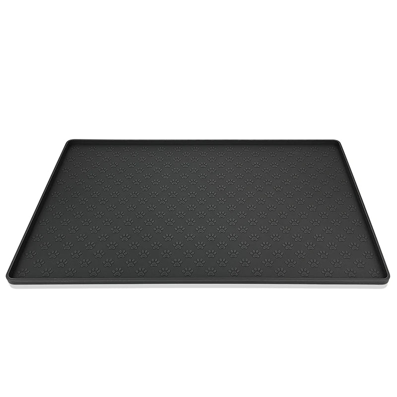 Tapete de Alimentação para Pet em Silicone - Base Antiderrapante para Tigela de Ração de Cachorro Gato
