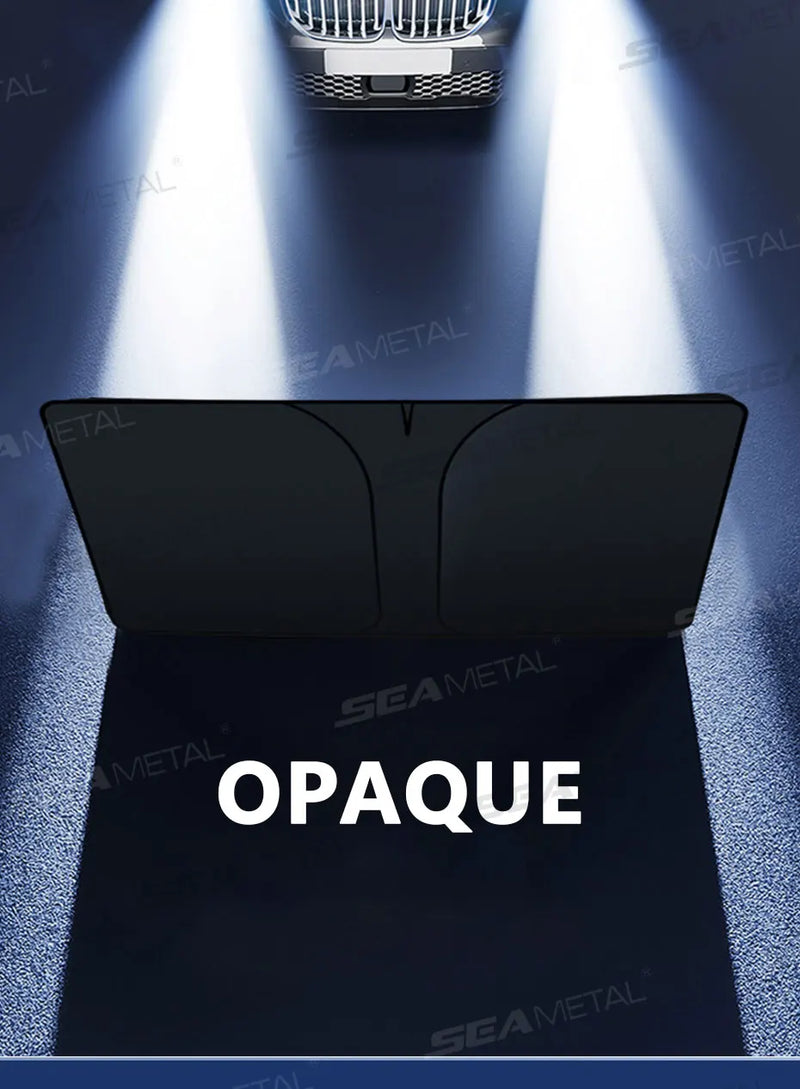 Protetor Solar Para-Brisa Refletivo SEAMETAL Dobrável - Bloqueio de Raios UV Janela Frontal para Veículos Carros