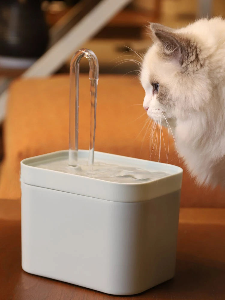 Fonte de Água Silenciosa com Filtro para Gato Cães - Bebedouro Automático para Pets com Sistema Preventivo de Queima da Bomba