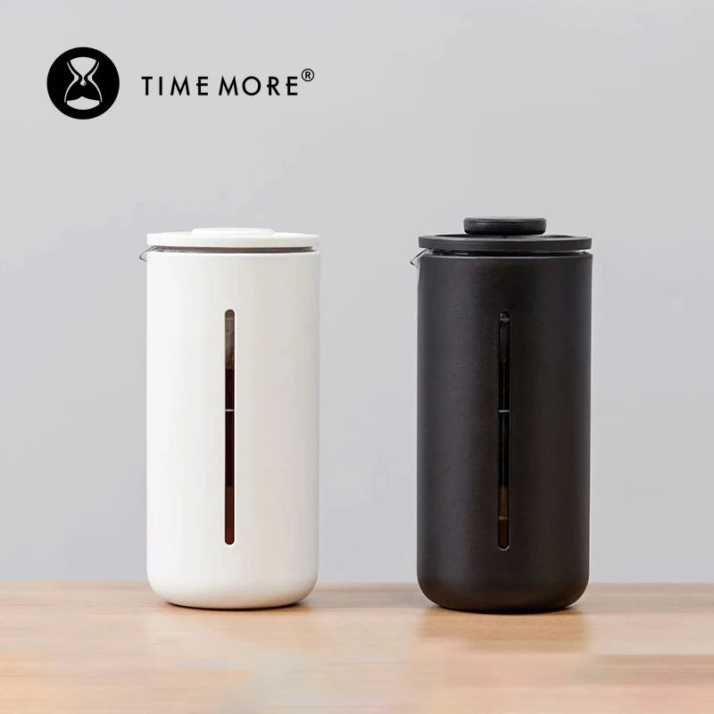 Cafeteira French Press TIMEMORE Premium 450ml - em Vidro Resistente ao Calor Malha de Aço INOX Alta Densidade - Ideal para Café e Chá