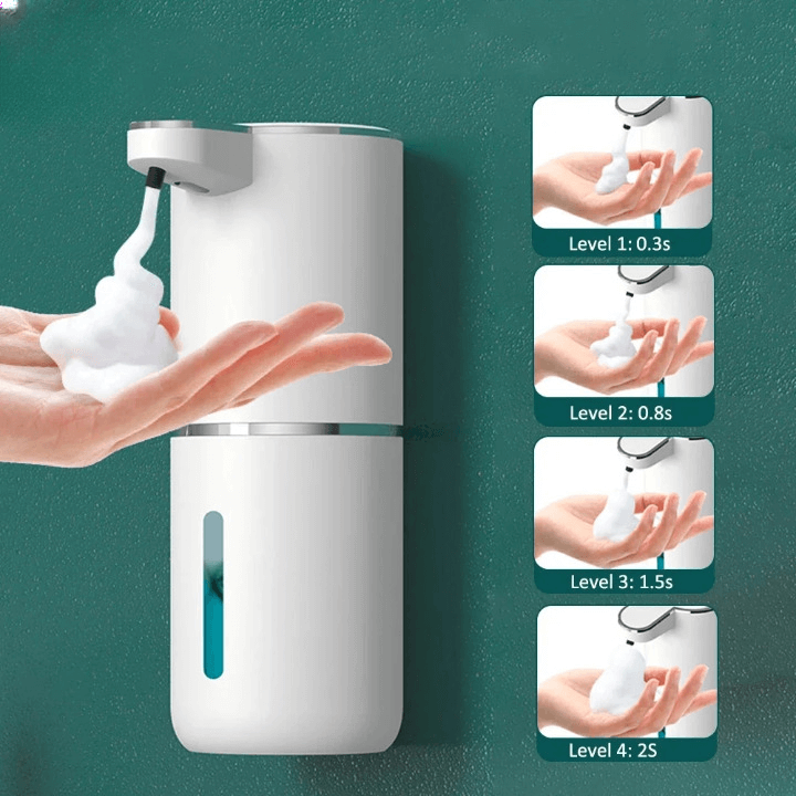 Dispensador Automático de Espuma de Sabão - com Sensor Sem Toque Modelo Recarregável - capacidade 300ML