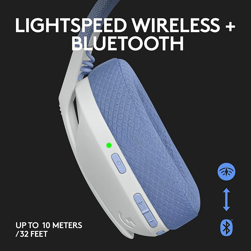 Headset Gamer Logitech G435 Lightspeed - USB e Bluetooth com Microfone - Compatível com Aúdio Dolby Atmos para PC