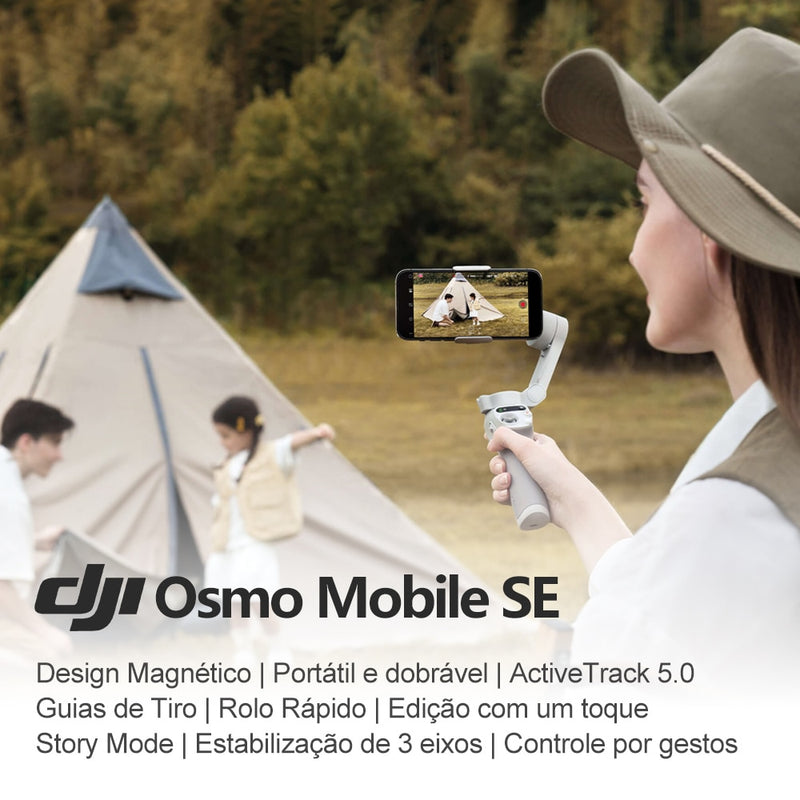 Gimbal DJI Osmo Mobile SE 2023 - Estabilizador para Vídeos com Celular