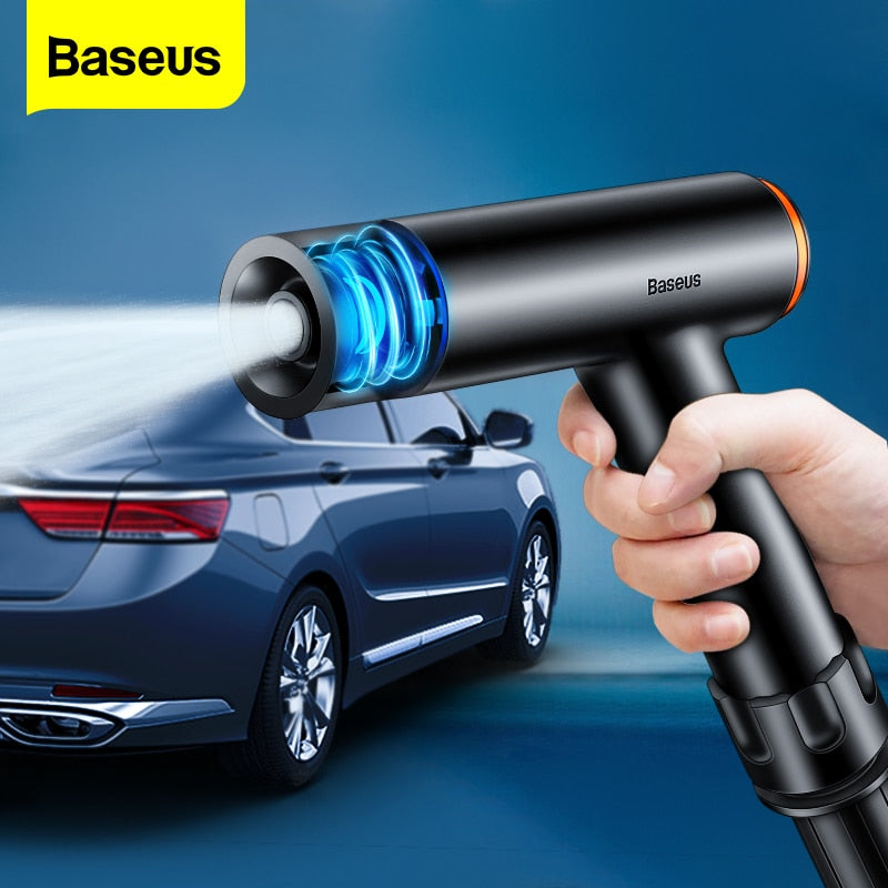 Pistola Turbo Jato com Mangueira Telescópio Baseus - para Lavagem de Carro Casa e Jardim