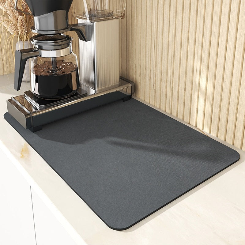 Tapete de Mesa Super Absorvente para Cozinha, Cafeteira, Louça, Área Gourmet decorativo