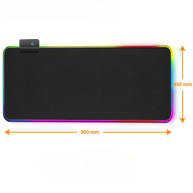 Mouse Pad Gamer Galaxy com LED RGB Colorido
